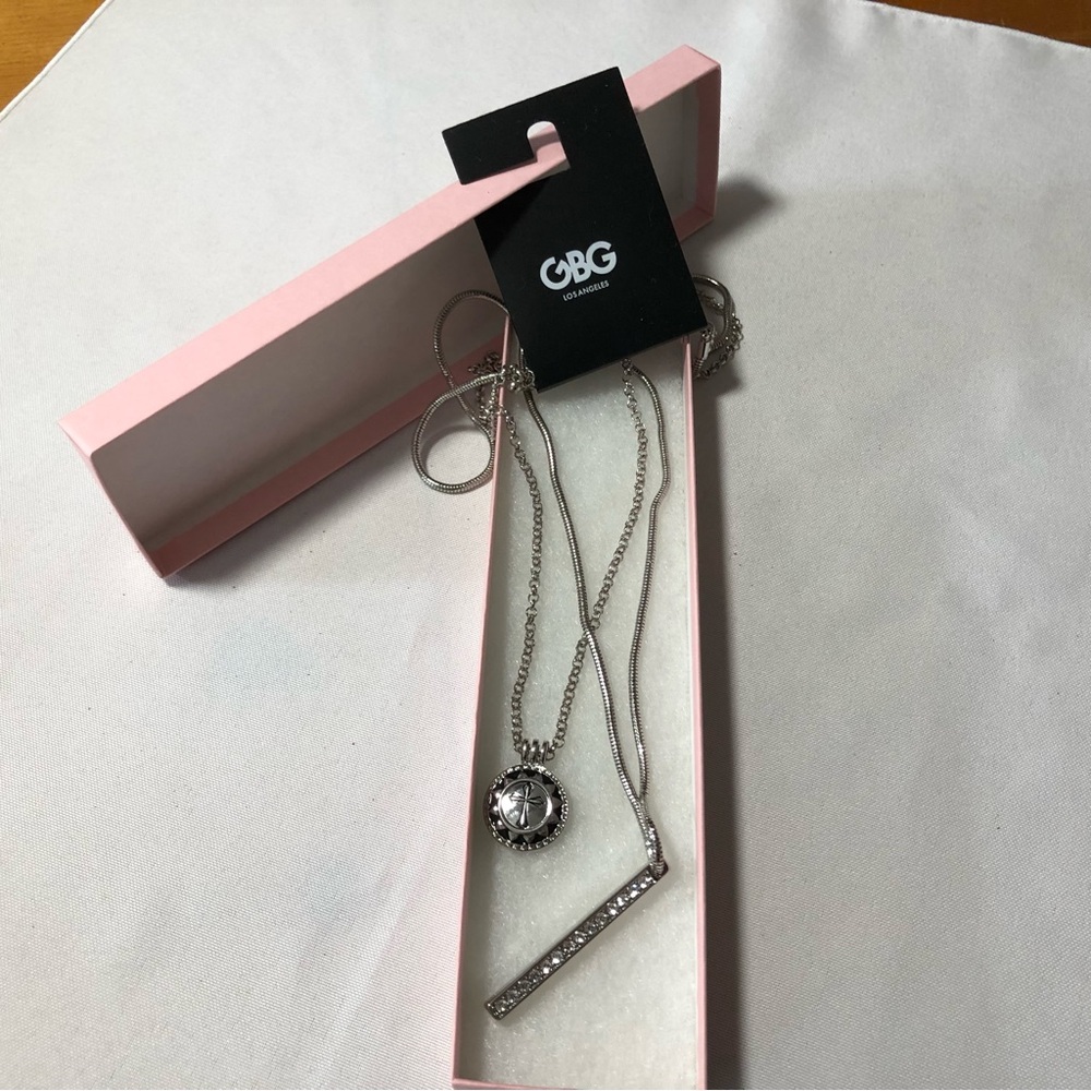 New GBG two strand layered necklace